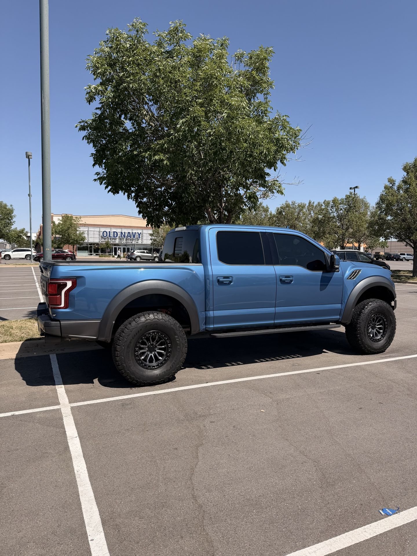 Ford Raptor full side view after detailing Denver